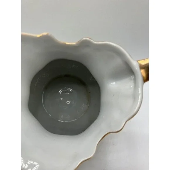 VTG Floral Pitcher/Bowl Wash Basin‎ Set Roses Gold Trim by Lefton China 6" Japan - Picture 4 of 8